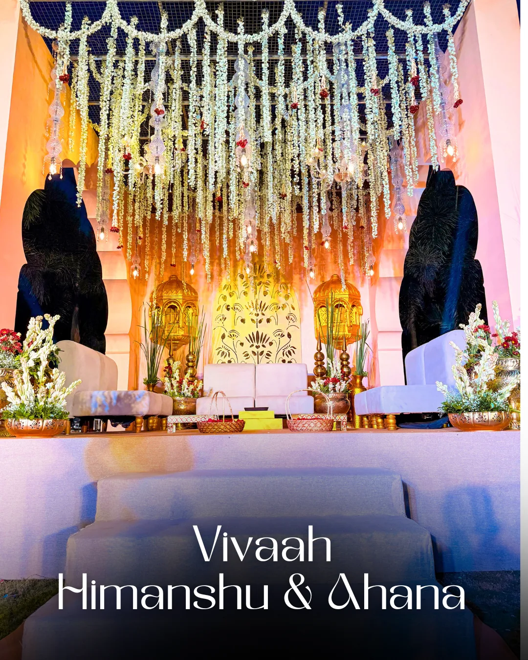 A breathtaking mandap setup for Himanshu & Ahana at @foxosolabeachgoa 🌸✨, featuring elegant floral frames, a graceful phoolon ka chaadar 🌼🤍, serene guest seating, and thoughtful details that created a soulful, timeless wedding celebration 🌿🕯️